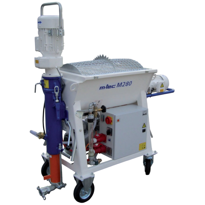 MÁQUINA M280 DE MTEC PARA PROYECTAR YESO Y MORTERO